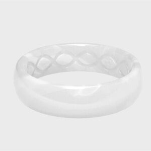Groove Life Silicone Ring Band, Size 5, Thin Solid Pearl